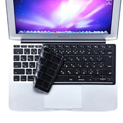 ノート用シリコンキーボードカバー ブラック FA-MAC6BK