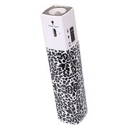 モバイルバッテリー USB出力:1ポート 最大:1A AR ZIPSTICK バッテリー2200mAh レオパード