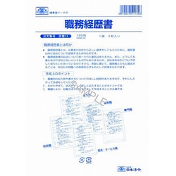 職務経歴書 B5用紙5枚 労務13