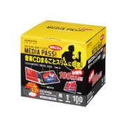 CD/DVD用ソフトケース 100枚 黒 EDC-CME1-100D