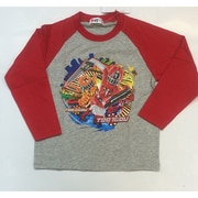 トッキュウジャー 長袖Tシャツ グレー 120cm 2260344 [キャラクター雑貨]