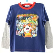 妖怪ウォッチ メダル付長袖Tシャツ ネイビー 120cm 2260386 [キャラクター雑貨]