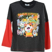 妖怪ウォッチ メダル付長袖Tシャツ チャコール 120cm 2260386 [キャラクター雑貨]