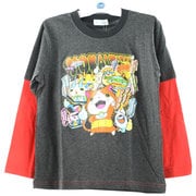 妖怪ウォッチ メダル付長袖Tシャツ チャコール 130cm 2260386 [キャラクター雑貨]