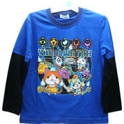 妖怪ウォッチ メダル付長袖Tシャツ ブルー 120cm 2270646 [キャラクター雑貨]