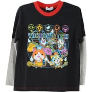 妖怪ウォッチ メダル付長袖Tシャツ 黒 120cm 2270646 [キャラクター雑貨]