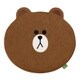 LINE FRIENDS ダイカットクッション ブラウン