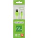 Lightningケーブル 20cm Green U02L006