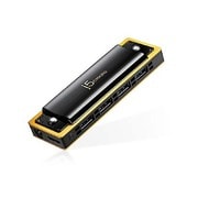 USB3.0対応 ハーモニカ 4ポートハブ ブラック JUH345BE