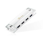 USB3.0対応 ハーモニカ 4ポートハブ ホワイト JUH345WE