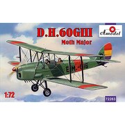 72283 D.H.60GIII モス・メジャー 複座練習機 [1/72スケール 組立キット]