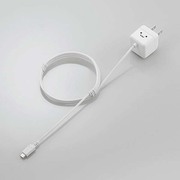 キューブ型AC充電器 スマートフォン用 1.8A 1.0m ホワイト MPA-ACMBC100WH