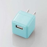 キューブ型AC充電器 スマートフォン用 1.8A ブルー MPA-ACUBN000BU
