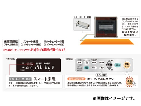 ヨドバシ.com - コロナ CORONA UH-FSG7014K-MN [スペースネオ床暖 寒冷