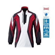 SH-011M [シマノ・ウィックテックス-℃ジップアップシャツ・リミテッドプロ レッド 2XL]