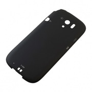 F83 ブラック [ドコモ らくらくスマートフォン3用 リアカバー]