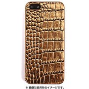 GZ3820i5S [Gold Croco Bar iPhone5/5s用ケース レザー ゴールド]