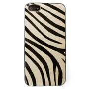 GZ3822i5S [Zebra Calf Hair Bar iPhone SE/5s/5用ケース レザー]