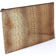 MacBook Air 11インチ MacBook Air 13インチ レザー ゴールド Gold Python本革インナーケース