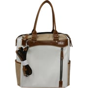 BS-4657 [合皮縦型トートビジネスバッグ 32cm アイボリー]