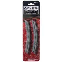 楽天市場】ロクハン Zゲージ PCトラック カント付レール R270-30