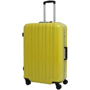 キャリーケース ダブルキャスター 旅行日数目安：4～7泊 60L TSAロック搭載 イエロー TE-0695-60