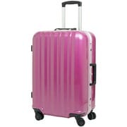 キャリーケース ダブルキャスター 旅行日数目安：4～7泊 60L TSAロック搭載 ピンク TE-0695-60