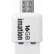 コンパクトサイズ 2-in-1 USBメモリ STS-UFDMC16GB-WH