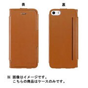 iP5sスリムラインレザーケース BR [iPhone 5/5s用]