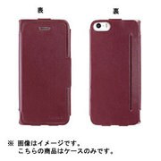 iP5sスリムラインレザーケース RD [iPhone 5/5s用]