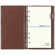 2015年日付入 リング式スマートダイアリー キーワード日付入 聖書サイズ システム手帳 ブラウン 15JWB19 C