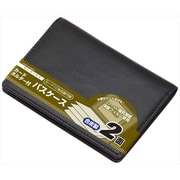GLOIRE（グロワール） カードホルダー付パスケース（2面パス） ブラック GLP9004 B
