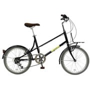 小径車（ミニベロ） ノーパンク 20型 外装6段変速 ブラック CMB-CC206CP