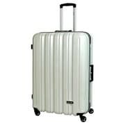 ハードケース 旅行日数目安:1週間以上 91L TSAロック搭載 ホワイトヘアライン SP-0676-70