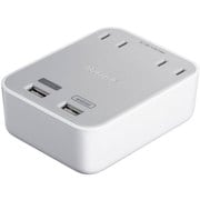 2ポートUSB充電付 OAタップ ホワイト BSMPBAC06WH