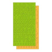 ネオンカラー・文字シール 大文字 グリーン TM00261