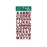 ダイカット文字シール レザーワインレッド・大文字 TM00203