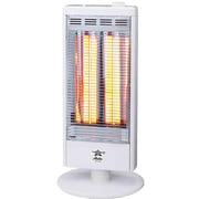 遠赤グラファイトヒーター 1000/750/500/250W 転倒時電源OFF 首振り機能付 ホワイト AEH-G102N/W