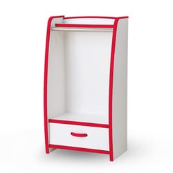 知育家具 EVAキッズシリーズ ハンガーラック レギュラータイプ レッド HRJ-48HR