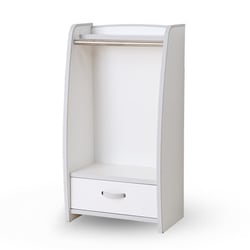 知育家具 EVAキッズシリーズ ハンガーラック レギュラータイプ ホワイト HRJ-48HW