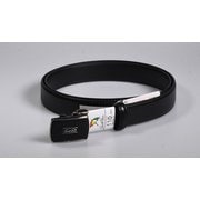 AP2920L BK [メンズ フリー フィットバックルベルト レザー ブラック]
