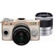 ペンタックス Q-S1 ダブルズームキット シャンパンゴールド×クリーム [ボディ＋交換レンズ「PENTAX-02 STANDARD ZOOM」「PENTAX-06 TELEPHOTO ZOOM」]