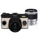 Q-S1 ダブルズームキット ブラック×クリーム 001 [ボディ＋交換レンズ「PENTAX-02 STANDARD ZOOM」「PENTAX-06 TELEPHOTO ZOOM」]