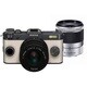 Q-S1 ダブルズームキット ガンメタル×クリーム 009 [ボディ＋交換レンズ「PENTAX-02 STANDARD ZOOM」「PENTAX-06 TELEPHOTO ZOOM」]