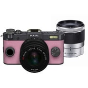 Q-S1 ダブルズームキット ガンメタル×ペールピンク 014 [ボディ＋交換レンズ「PENTAX-02 STANDARD ZOOM」「PENTAX-06 TELEPHOTO ZOOM」]