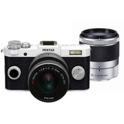 Q-S1 ダブルズームキット ピュアホワイト×チャコールブラック 015 [ボディ＋交換レンズ「PENTAX-02 STANDARD ZOOM」「PENTAX-06 TELEPHOTO ZOOM」]