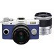 Q-S1 ダブルズームキット ピュアホワイト×ロイヤルブルー 019 [ボディ＋交換レンズ「PENTAX-02 STANDARD ZOOM」「PENTAX-06 TELEPHOTO ZOOM」]