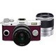 Q-S1 ダブルズームキット ピュアホワイト×バーガンディー 020 [ボディ＋交換レンズ「PENTAX-02 STANDARD ZOOM」「PENTAX-06 TELEPHOTO ZOOM」]