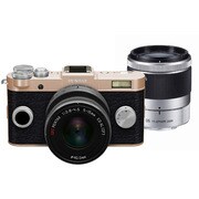 Q-S1 ダブルズームキット シャンパンゴールド×チャコールブラック 022 [ボディ＋交換レンズ「PENTAX-02 STANDARD ZOOM」「PENTAX-06 TELEPHOTO ZOOM」]
