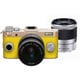Q-S1 ダブルズームキット シャンパンゴールド×カナリアイエロー 024 [ボディ＋交換レンズ「PENTAX-02 STANDARD ZOOM」「PENTAX-06 TELEPHOTO ZOOM」]